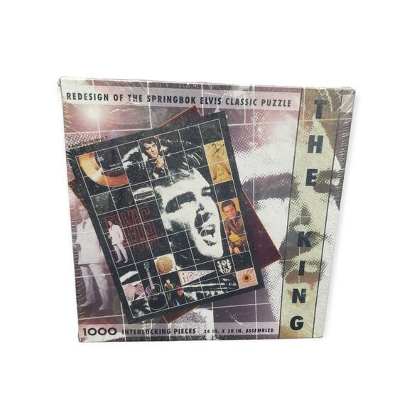 Elvis THE KING Redesign of the Springbok Classic Puzzle 1000 Pieces By Hallmark - Picture 1 of 4